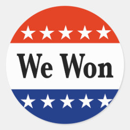 Adesivo Redondo Vencemos Eleições 2026