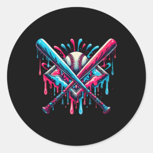 Adesivo Redondo Venda a unidade de Sorvete da placa inicial Drips 