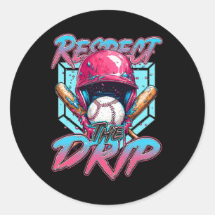 Adesivo Redondo Venda Drip Boys Drip Kids Sorvete Driping Respeite