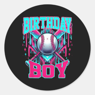 Adesivo Redondo Venda gota a gota de Sorvete Birthday Boy Sell