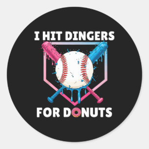 Adesivo Redondo Vende-Me Dingers Para Rosquinhas Engraçadas E Din 