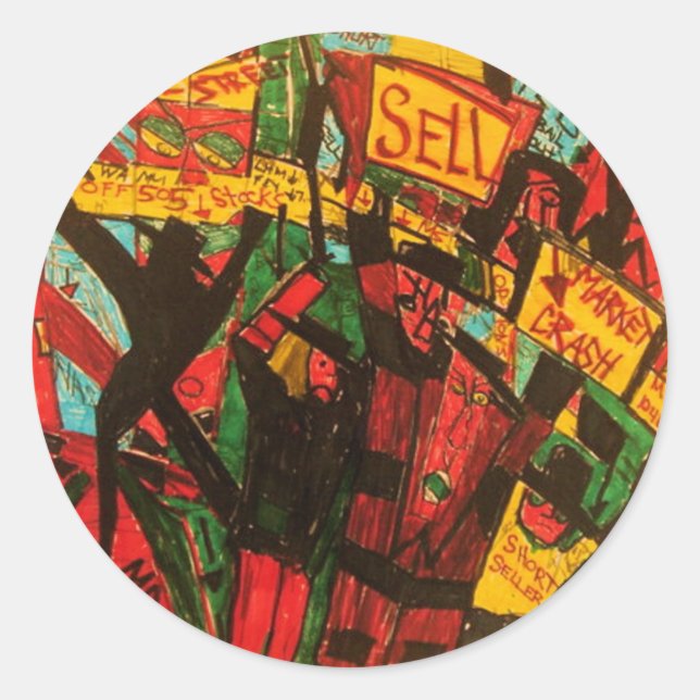 Adesivo Redondo vendedores a curta distância (Frente)