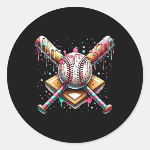 Adesivo Redondo Vender a unidade do Sorvete da placa inicial com a