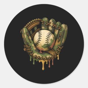 Adesivo Redondo Vender Camo Vender Glove Boys Esporte Jogo Legal