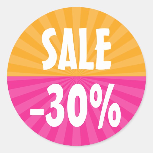 Adesivo Redondo Vender/desconto (Frente)