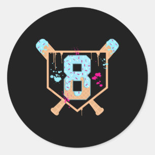 Adesivo Redondo Vender Drivers de Sorvete de 8 anos 8. Aniversário