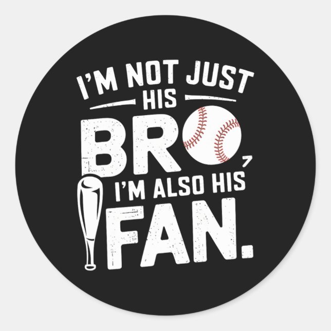 Adesivo Redondo Vender Irmão, não sou só o Irmão Dele, sou o Númer (Frente)