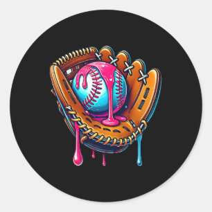Adesivo Redondo Vender Sorvete de Gola Sprinkles Venda Boy Toddl
