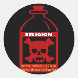 Adesivo Redondo Veneno Religioso