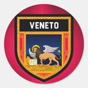 Adesivo Redondo Vêneto embandeira