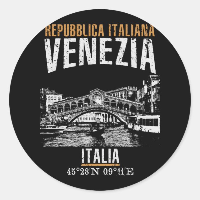 Adesivo Redondo Veneza (Frente)