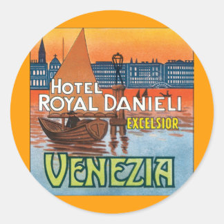 Adesivo Redondo Venezia Hotel Royal Danieli