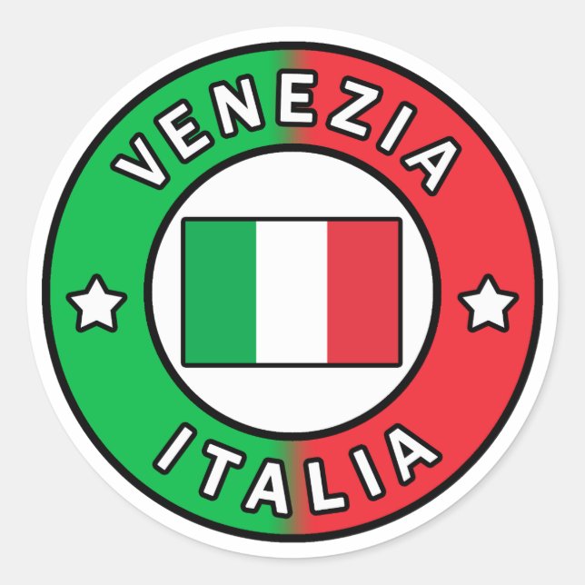 Adesivo Redondo Venezia Italia (Frente)