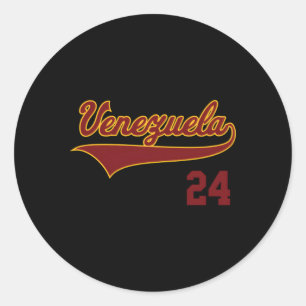 Adesivo Redondo Venezuela Beball Vinotinto Beisbol