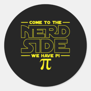 Adesivo Redondo Venha Ao Lado Do Nerd Temos Nerd Pi