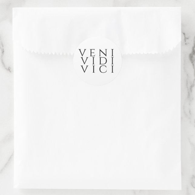 Adesivo Veni Vidi Vici | Zazzle Portugal