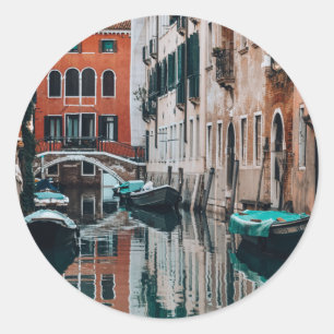 Adesivo Redondo Venice Boats