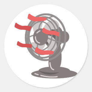 Adesivo Redondo Ventilador de Mesa
