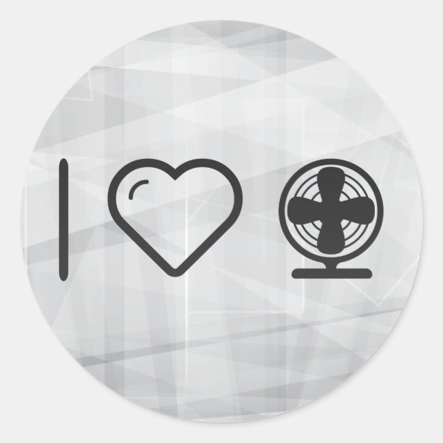 Adesivo Redondo Ventiladores elétricos legal (Frente)