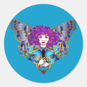 Adesivo Redondo Vento