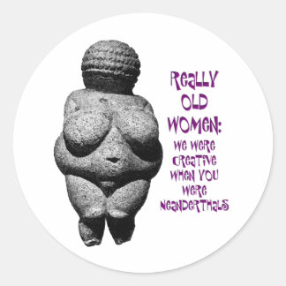Adesivo Redondo Vênus de Willendorf