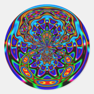 Adesivo Redondo Venus Fly Trap