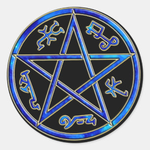 Adesivo Redondo ver 01 - Armadilha do Demônio de Salomão - Preto