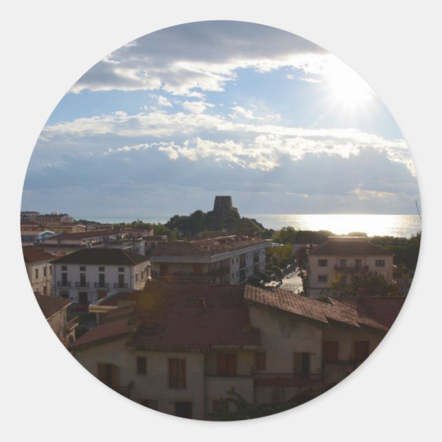 Adesivo Redondo Ver a partir do Scalea (Frente)