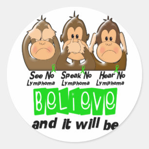 Adesivo Redondo Ver Fala Ouvir Sem Linfoma Não Hodgkins 3