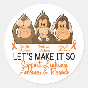 Adesivo Redondo Ver Falar Sem Leucemia 2