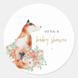 Adesivo Redondo VERA Eucalyptus Greenery & Terracotta Floral Fox
