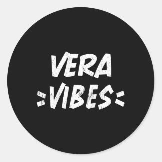 Adesivo Redondo Vera S Squad Family Reunion First Sobrenome Tea