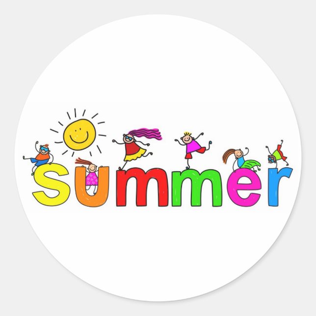 Adesivo Redondo Verão (Frente)