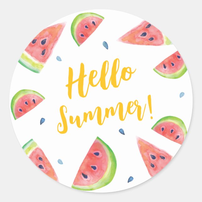 Adesivo Redondo Verão (Frente)