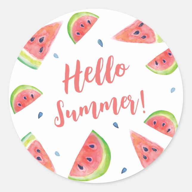 Adesivo Redondo Verão (Frente)