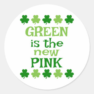 Adesivo Redondo Verde é o novo ☘️ rosa 💚