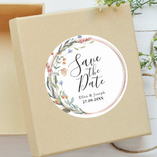 Adesivo Redondo Verde Eucalipto Casamento Personalizado Salve A Da