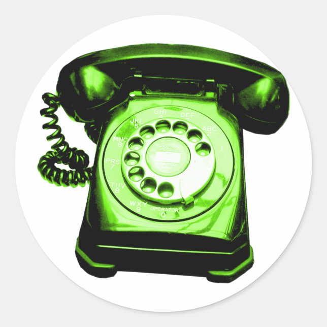 Adesivo Redondo Verde Hotline (Frente)