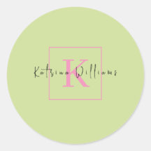 Verde limão de logotipo de marca profissional Mono