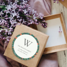 Verde Poinsettia Natal Monograma Floral