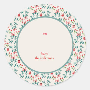 Adesivo Redondo Verde Tradicional e Grande Milenar Vermelho Para/D