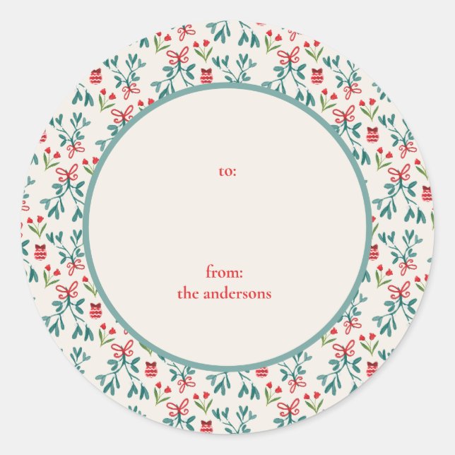 Adesivo Redondo Verde Tradicional e Grande Milenar Vermelho Para/D (Frente)