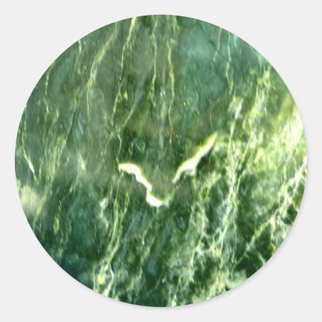 Adesivo Redondo Verde Verde Alpi Marble (Frente)