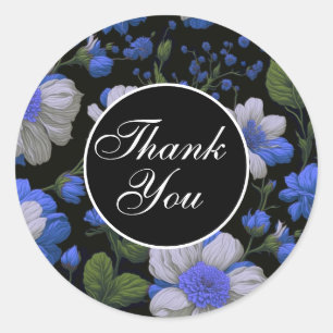 Adesivo Redondo Verdinhos elegantes, azuis-prateados e elegantes