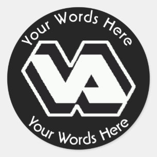 Adesivo Redondo Vereador Administração VVA Personalizado Vereador