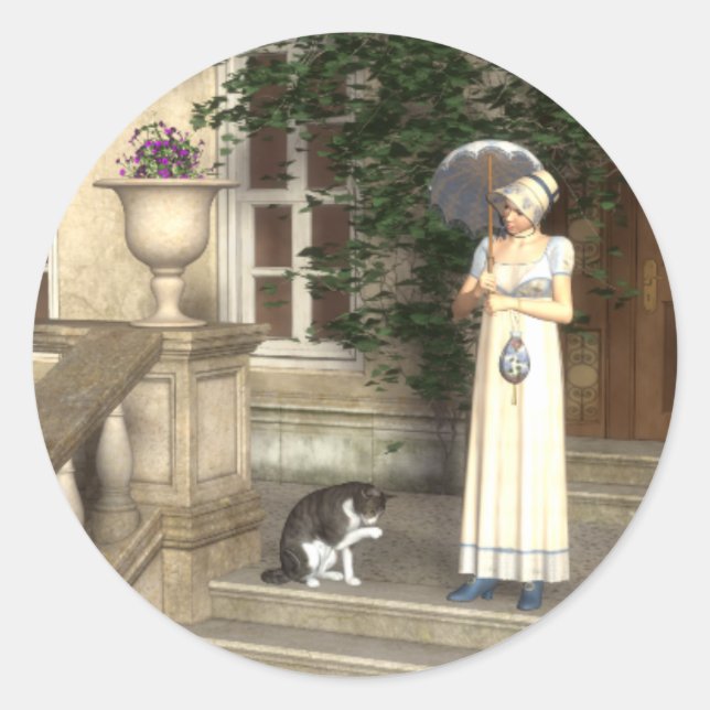 Adesivo Redondo Vereador de Sensibilidade Vitoriano (Frente)