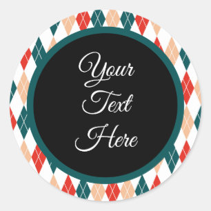 Adesivo Redondo Verificação de Buffalo do Farmhouse de Natais vint