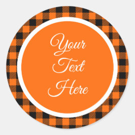 Adesivo Redondo Verificação de Buffalo do Farmhouse de Natais vint