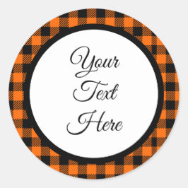 Adesivo Redondo Verificação de Buffalo do Farmhouse de Natais vint