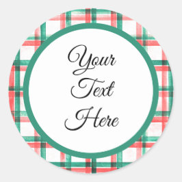 Adesivo Redondo Verificação de Buffalo do Farmhouse de Natais vint